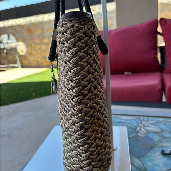 Brighton woven wicker tote - Picture 6 of 6